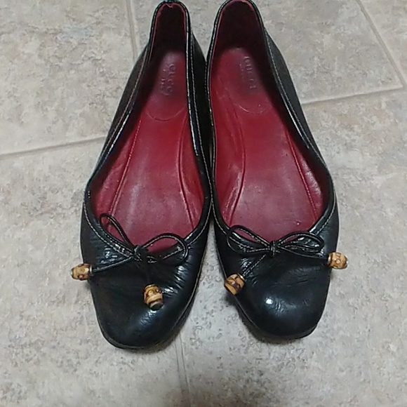 Gucci Shoes - Pair of used leather Gucci ballerina flats Gucci Shoes - Pair of used leather Gucci ballerina flats